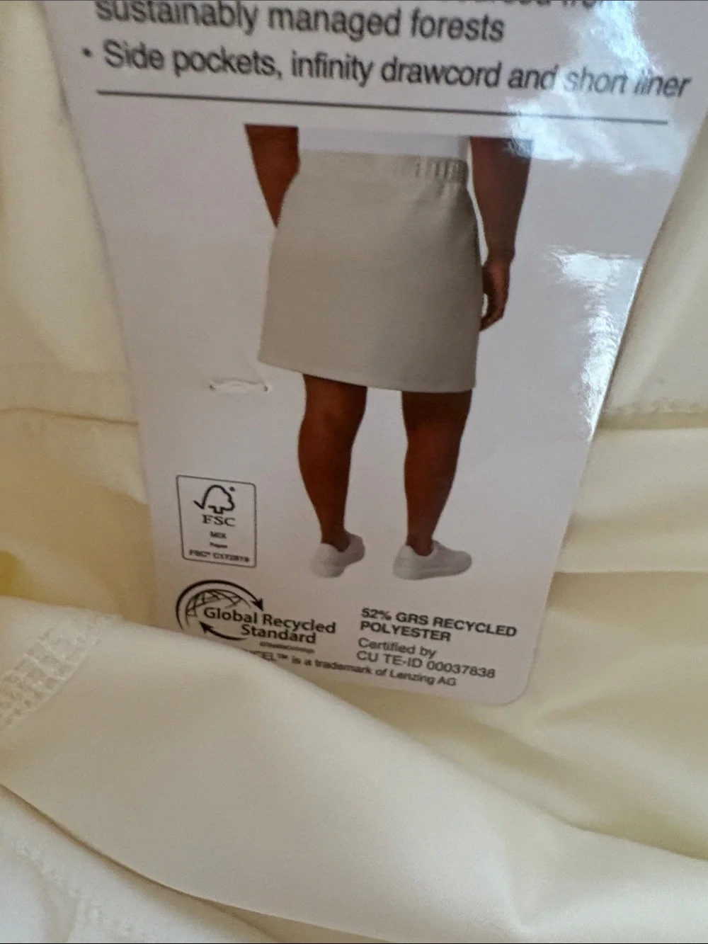 NWT Mondetta Cream High-Rise Walking Skort - Picture 6 of 6